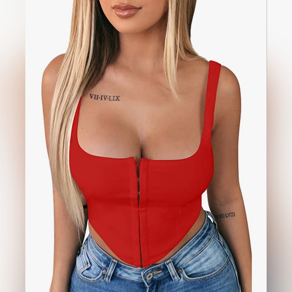 Womens Sleeveless Crop Top